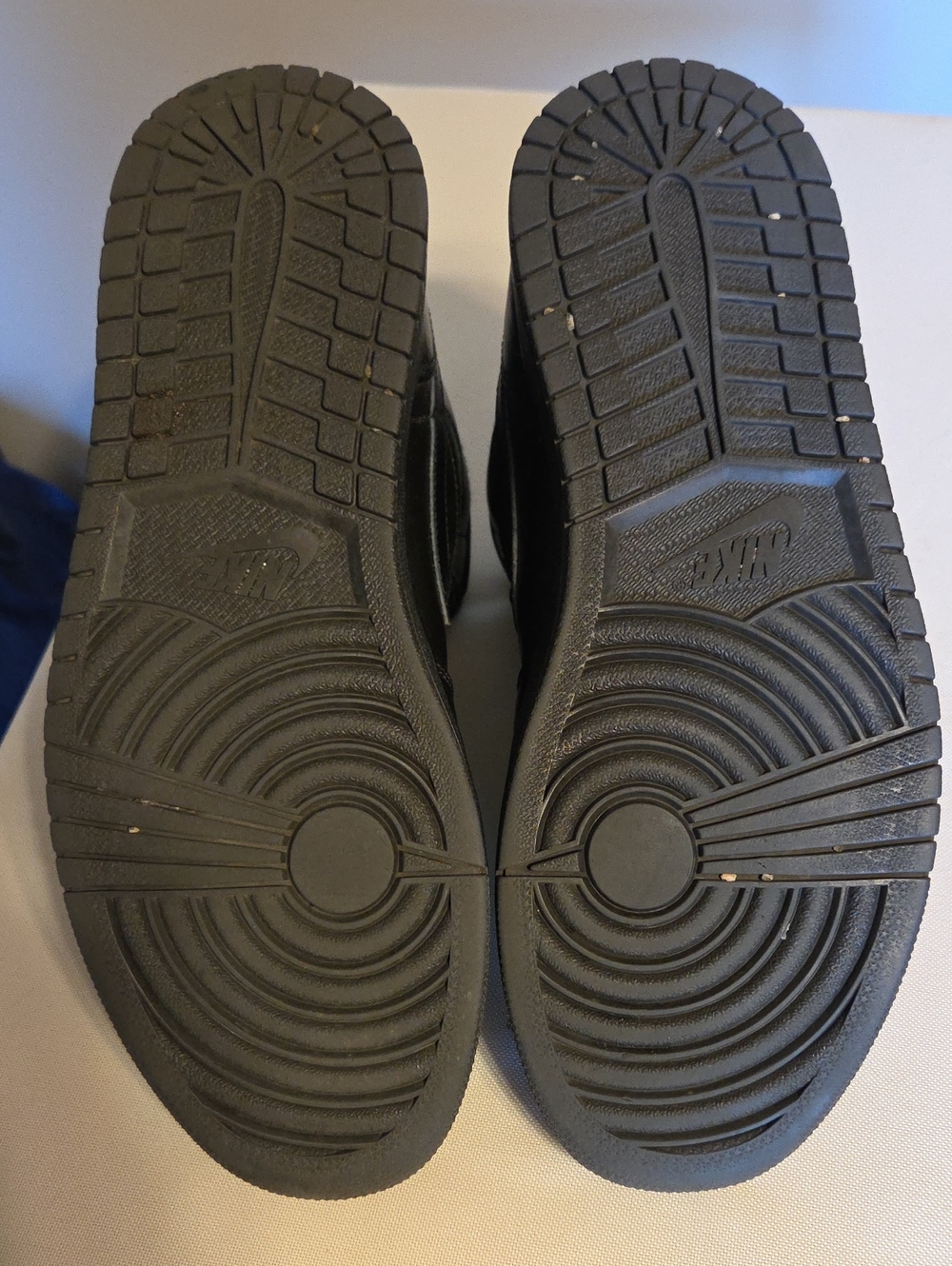 NIKE Air Jordan 1 Mid Triple Black Sneakers - Picture 7 of 10